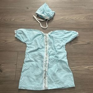 Vintage baby dress and bonnet